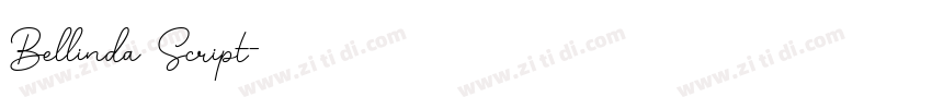Bellinda Script字体转换